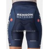 Completo Maglia + Pantaloncino con bretelle 2023 Soudal Quick-Step Manica Corta Blu Bianco Donna